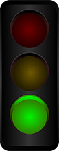 A green traffic light
