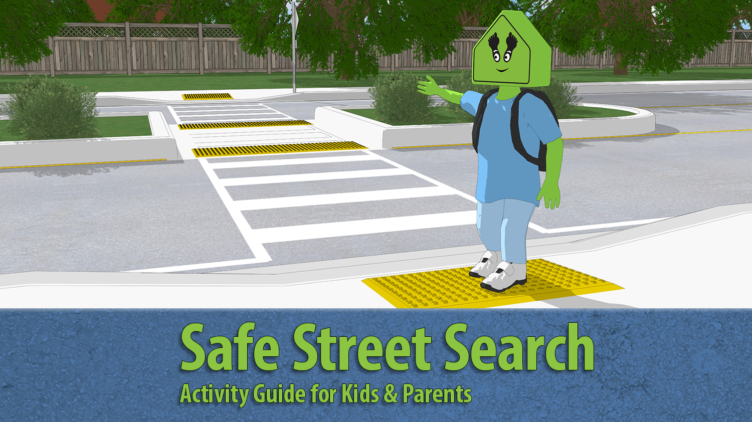 A picture of the cover of the Safe Street Search activity booklet